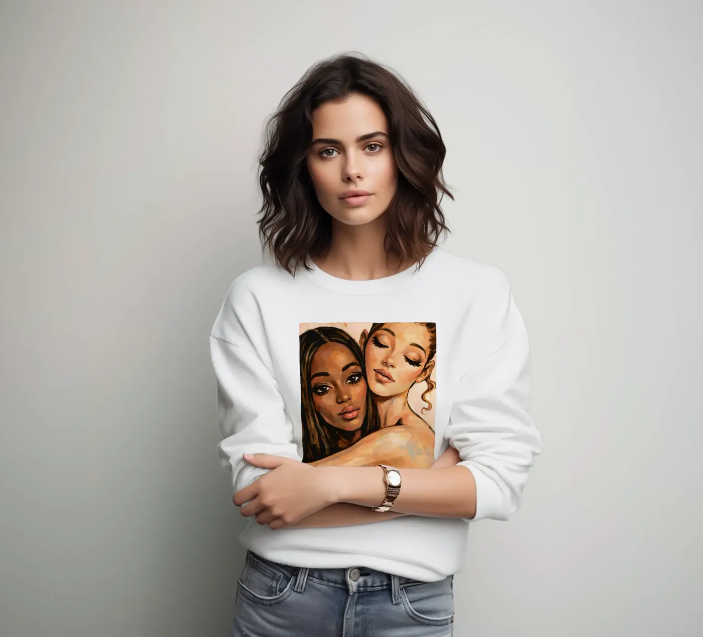 FRIENDSHIP EMBRACE sweatshirt by ARTOMATIC