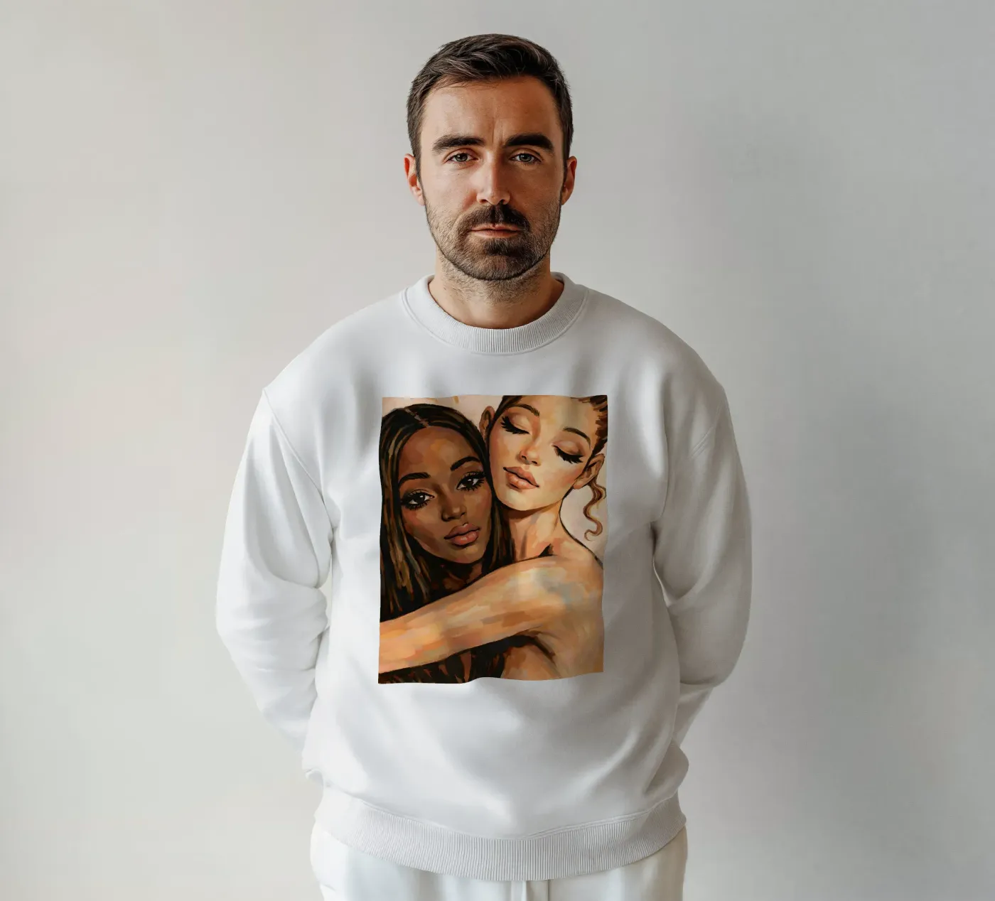 FRIENDSHIP EMBRACE sweatshirt by ARTOMATIC