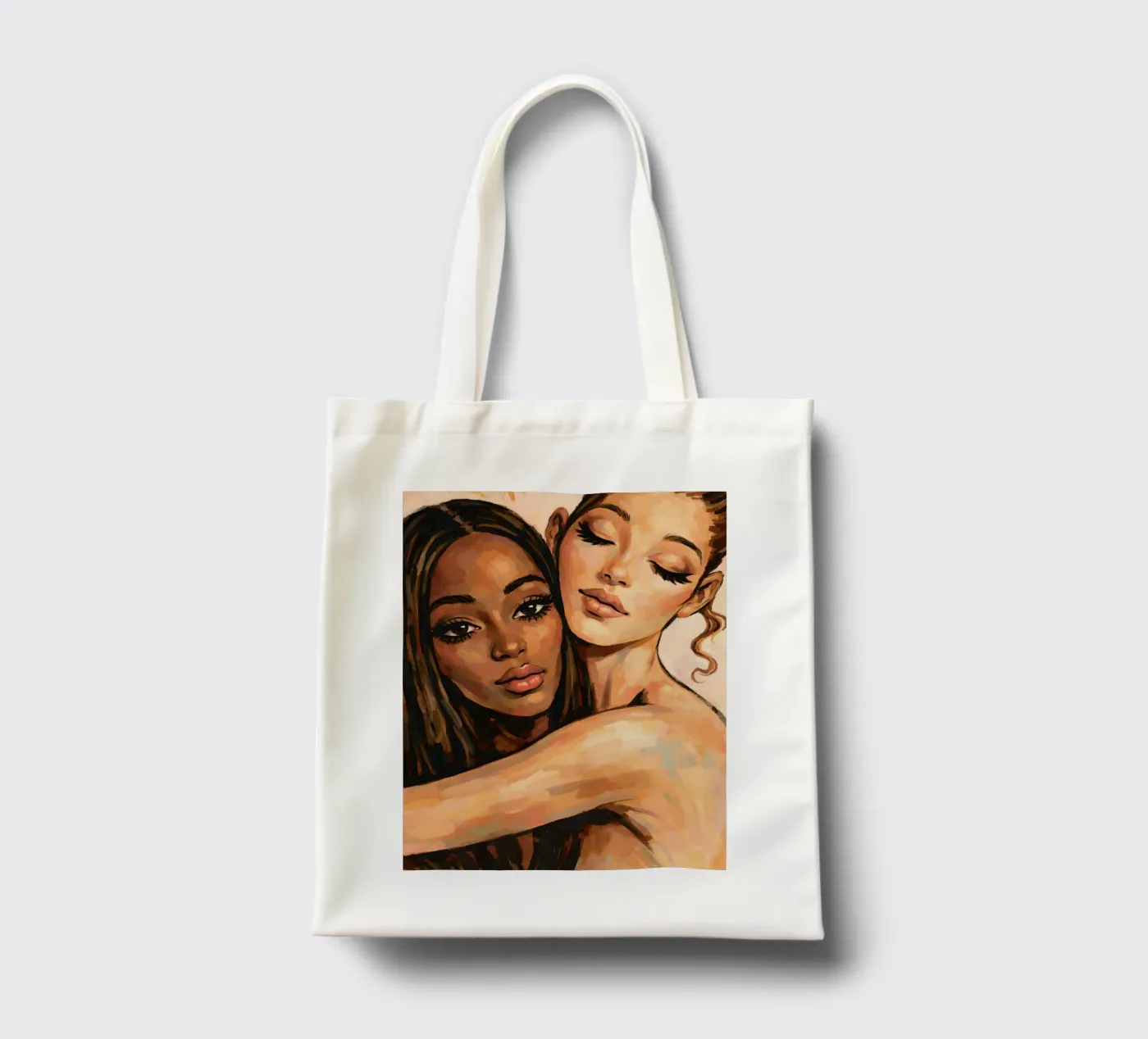 FRIENDSHIP EMBRACE tote bag by ARTOMATIC