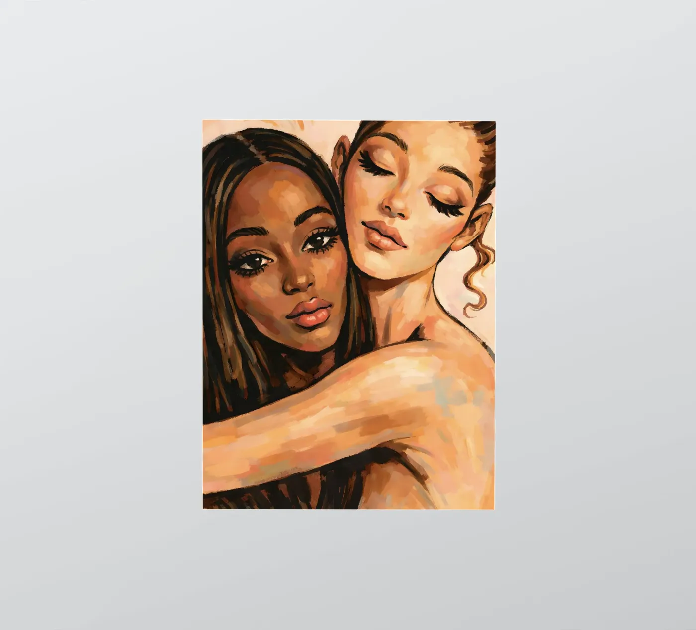 EEN VRIENDSCHAPPELIJKE OMARMING sticker van ARTOMATIC