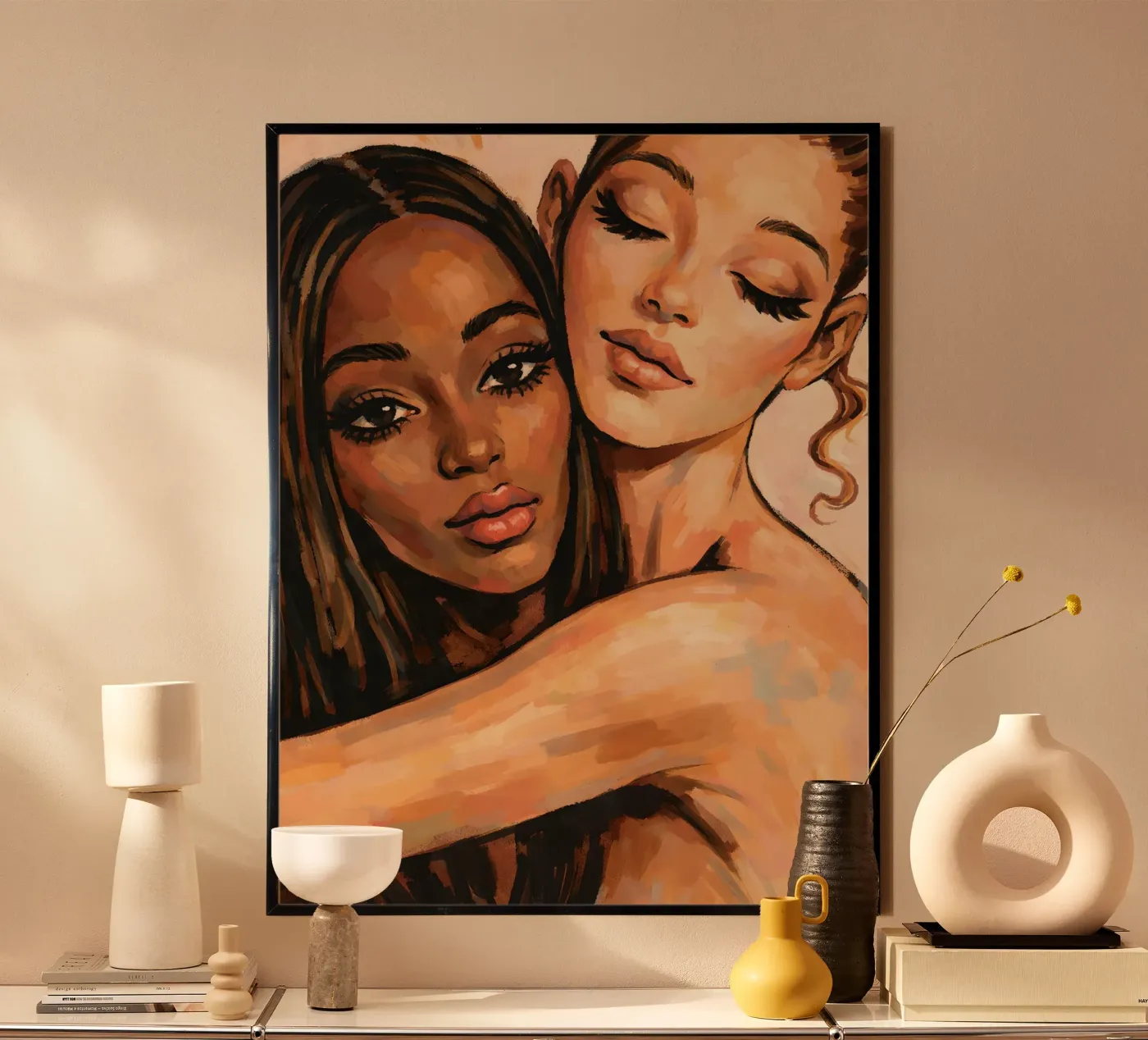 UMARMUNG DER FREUNDSCHAFT Poster von ARTOMATIC