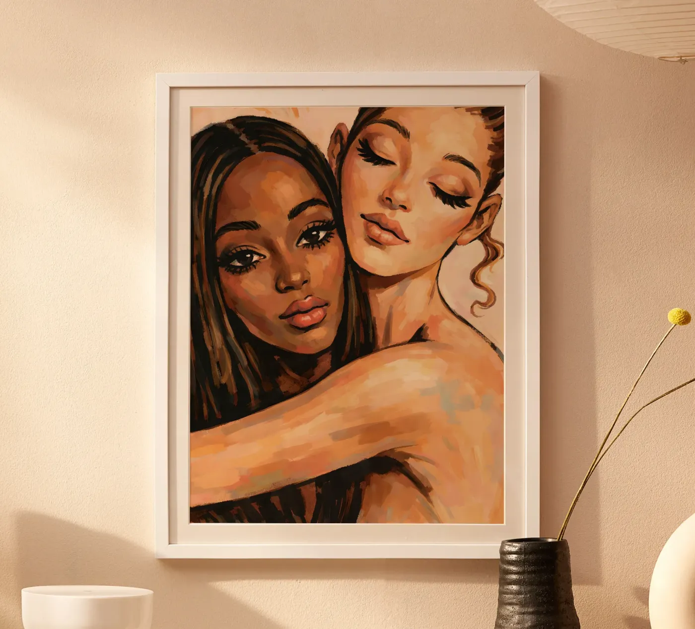 UMARMUNG DER FREUNDSCHAFT Poster von ARTOMATIC