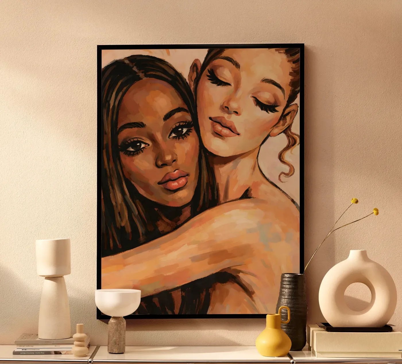 UMARMUNG DER FREUNDSCHAFT Poster von ARTOMATIC