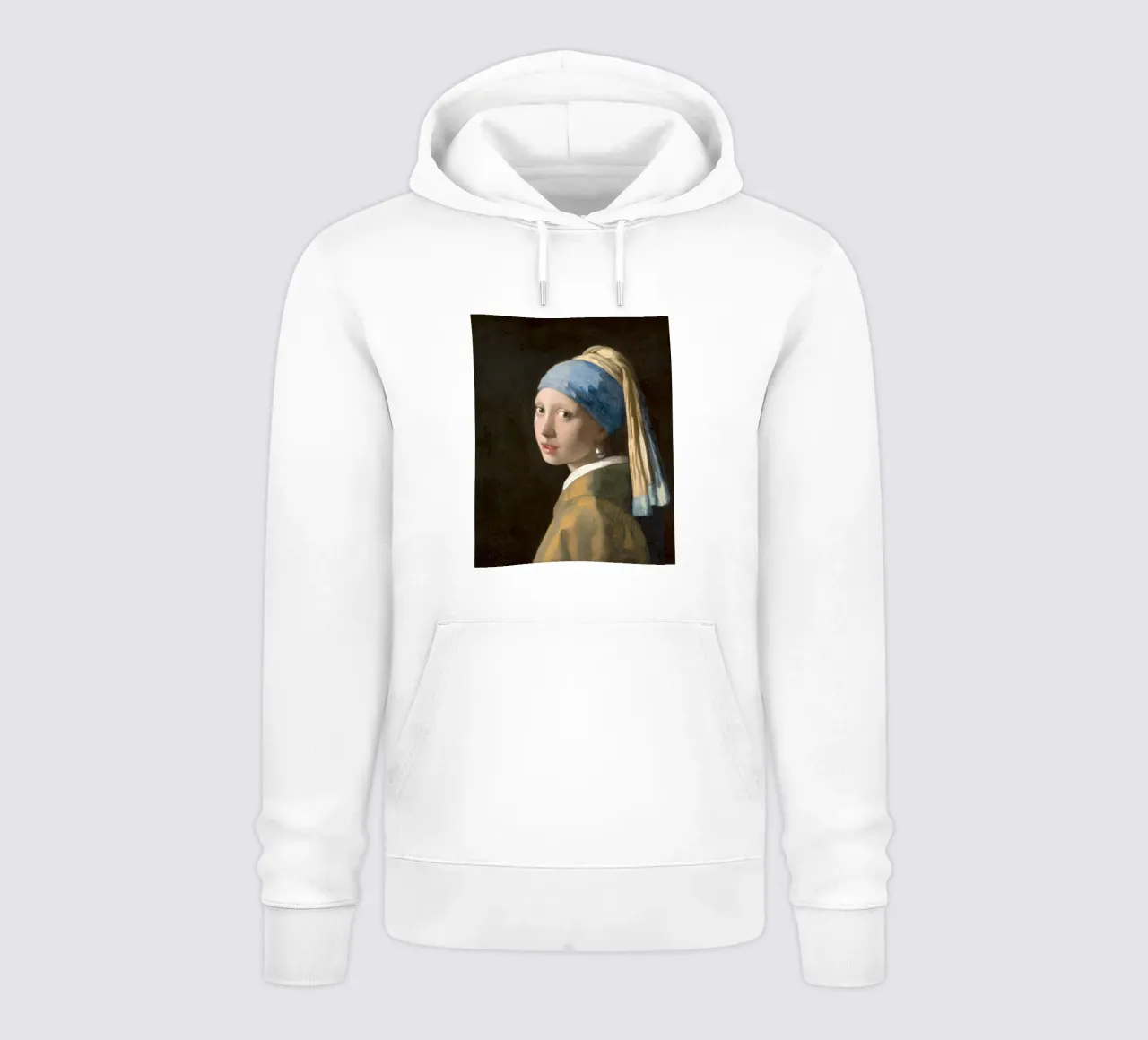 Johannes Vermeer - La ragazza con l'orecchino di perla felpa con cappuccio da William Store