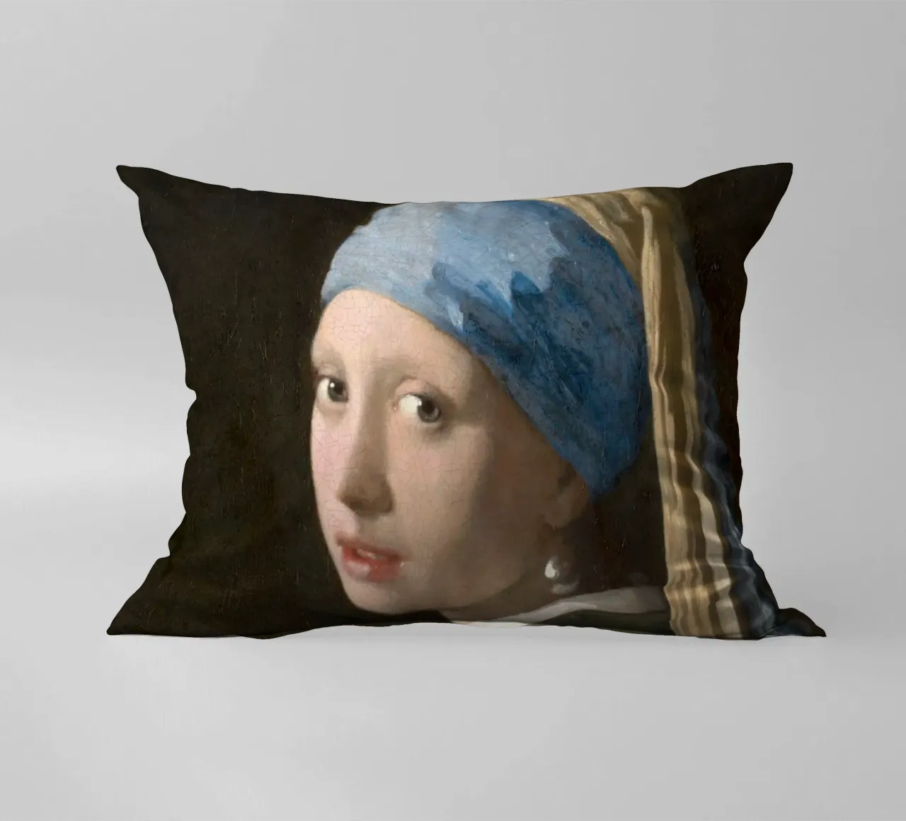 Johannes Vermeer - Girl with a Pearl Earring decorative cushion by William Store