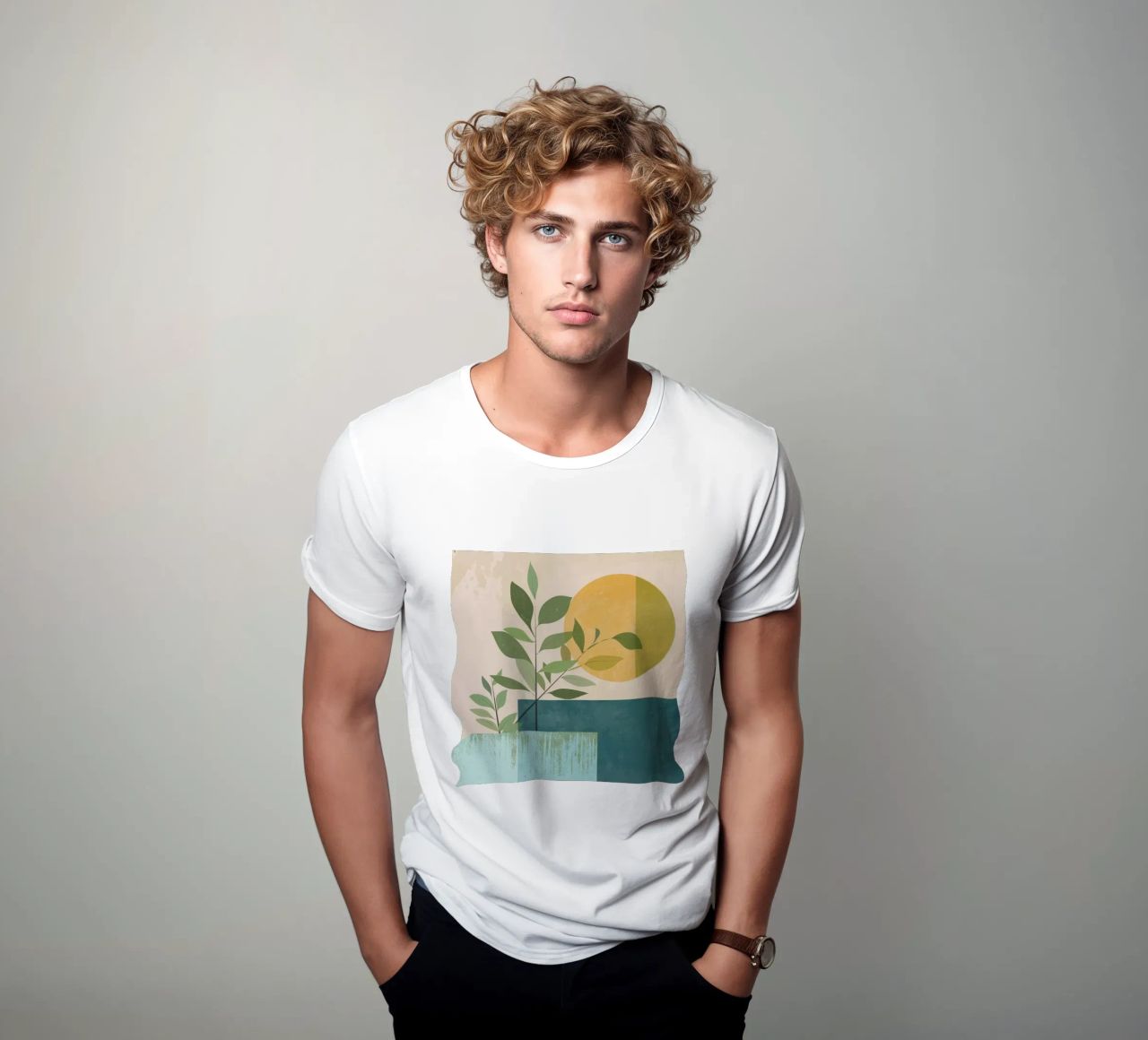 Lunar - Tema botánico camiseta de LaylaOzHome