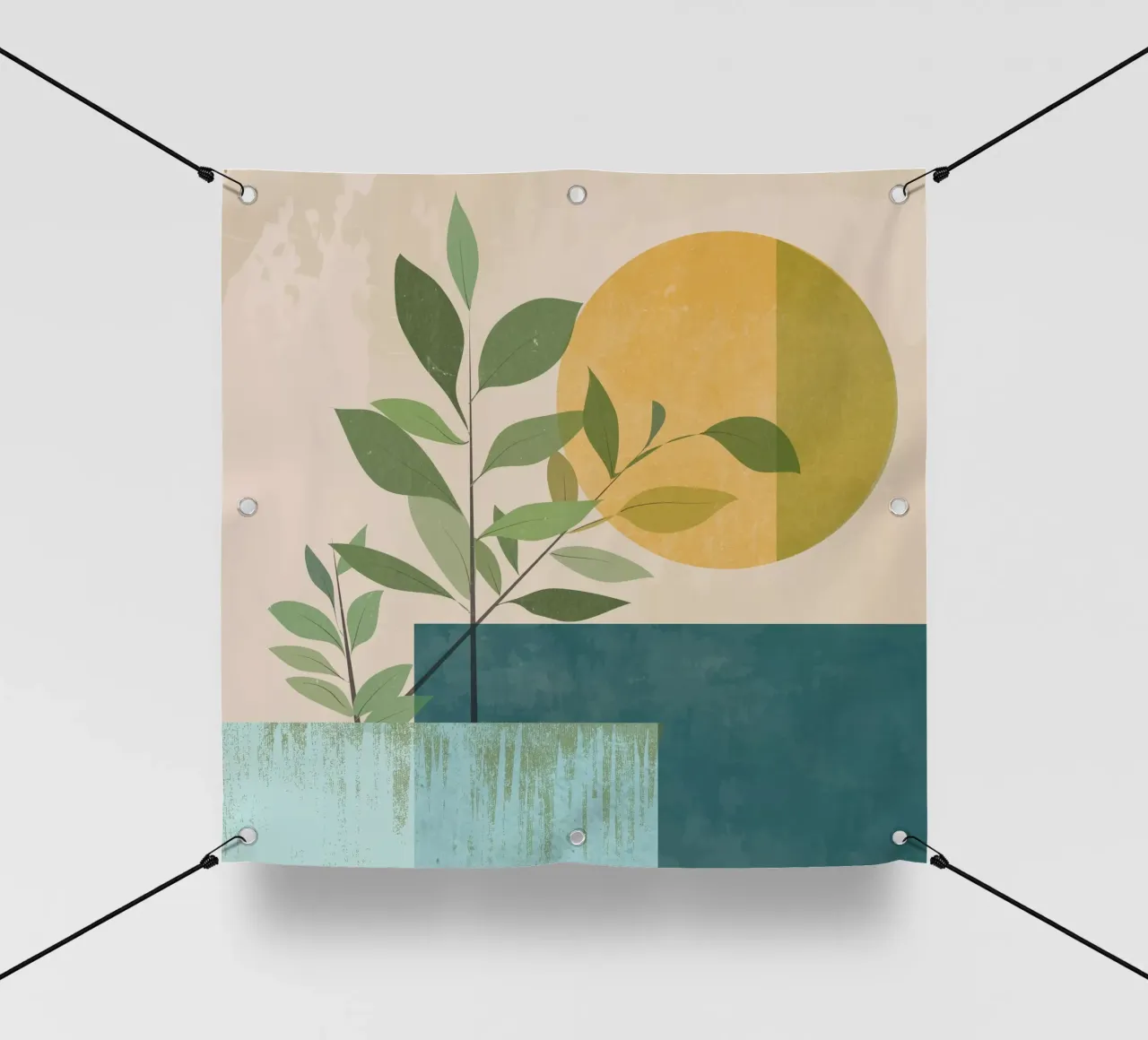Lunare - Tema botanico telo in pvc da LaylaOzHome