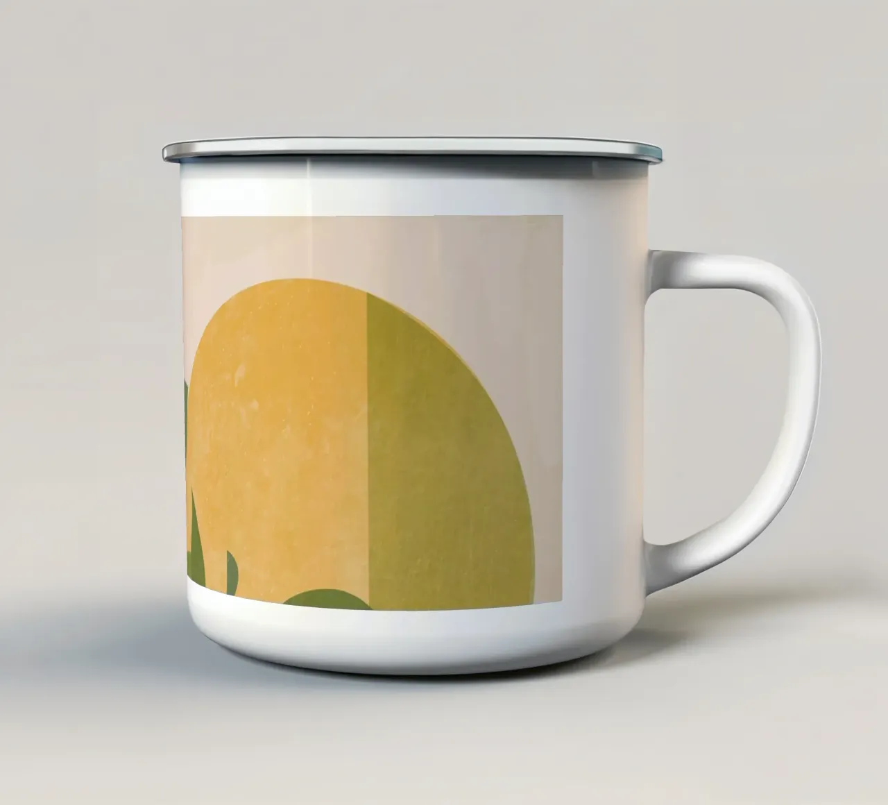 Lunar - Tema botánico taza de esmalte de LaylaOzHome