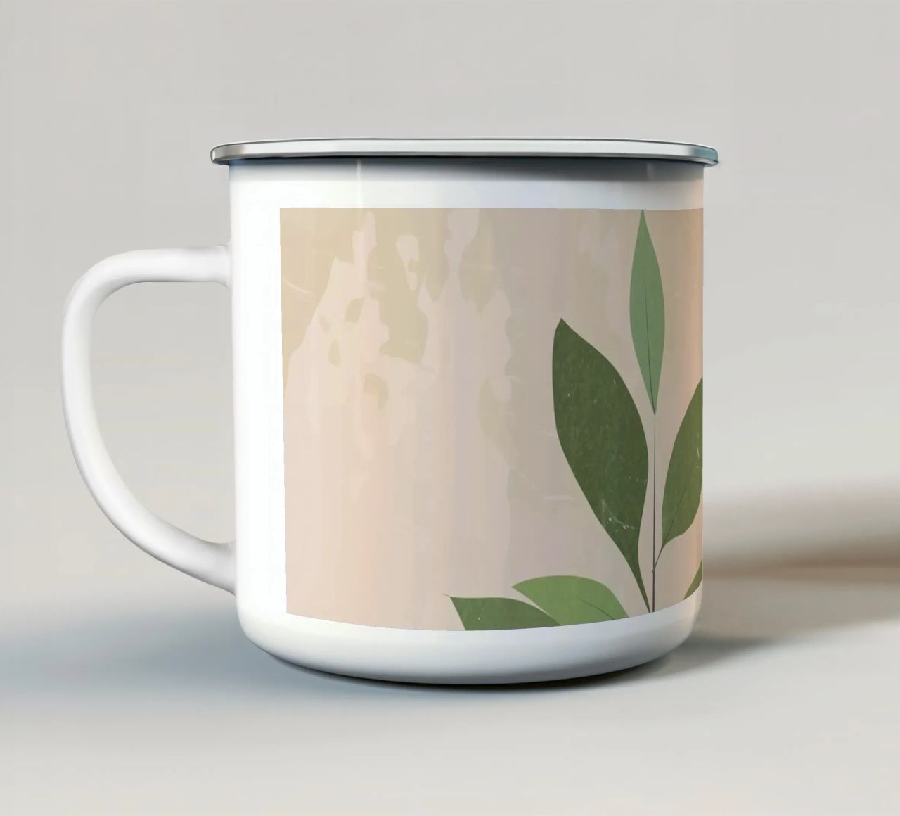 Lunar - Botanisch thema emaille mok van LaylaOzHome