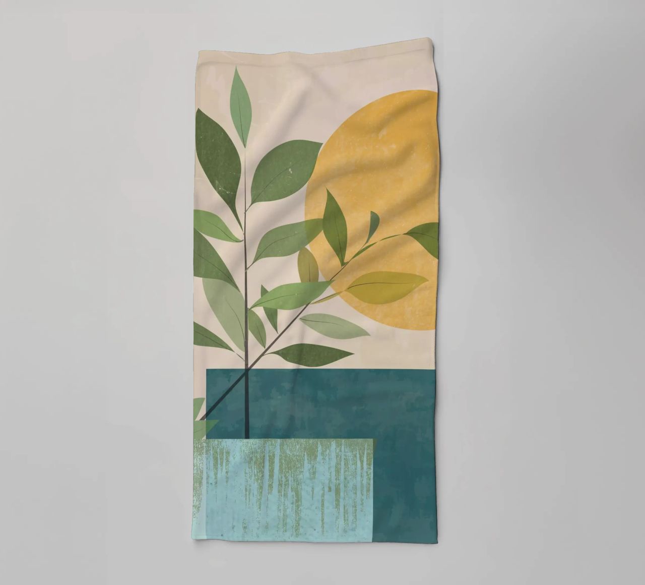 Lunar - Tema botánico toalla de baño de LaylaOzHome