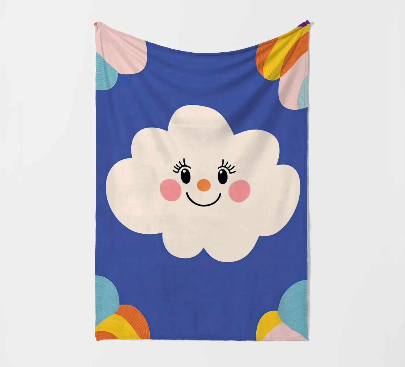 Cloud smiling Fleecedecke von Little Art Lab