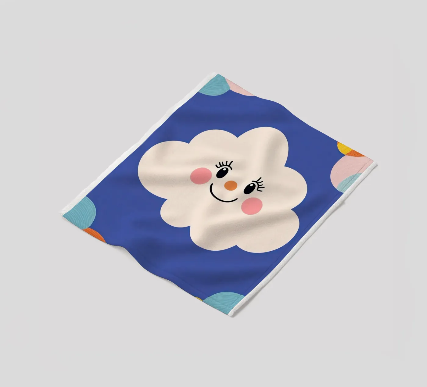Cloud smiling Fleecedecke von Little Art Lab