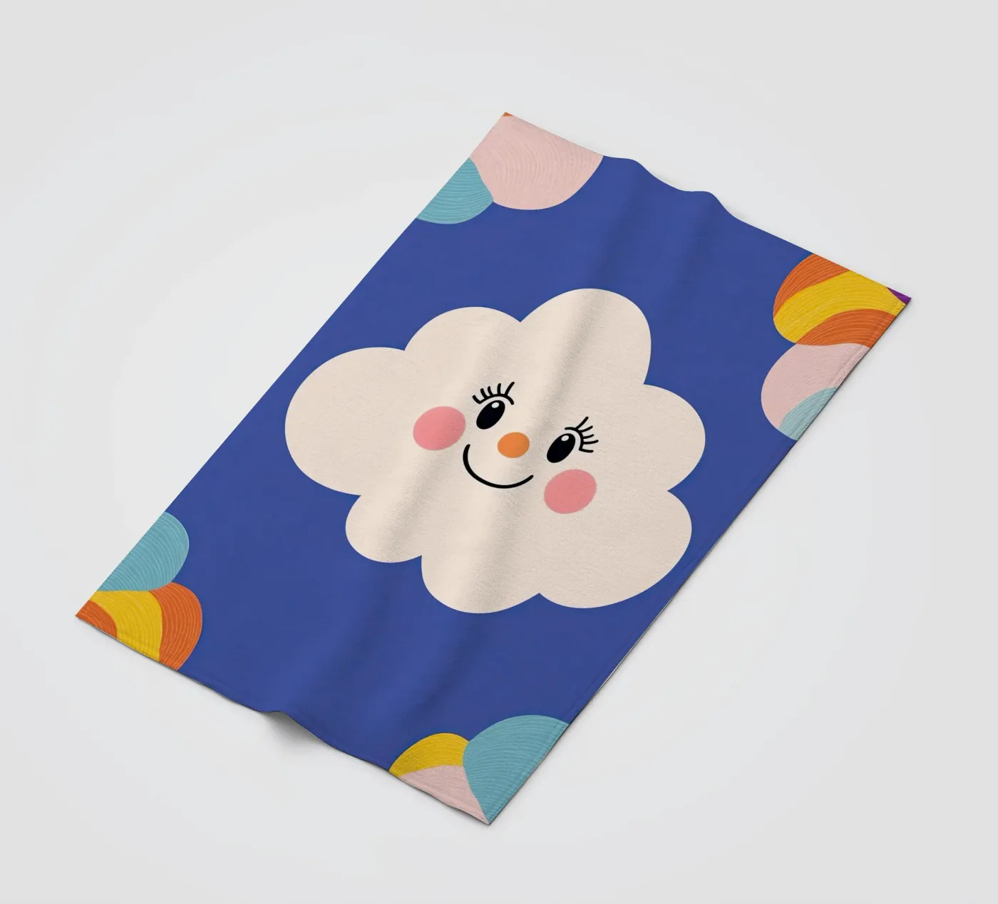 Cloud smiling Fleecedecke von Little Art Lab