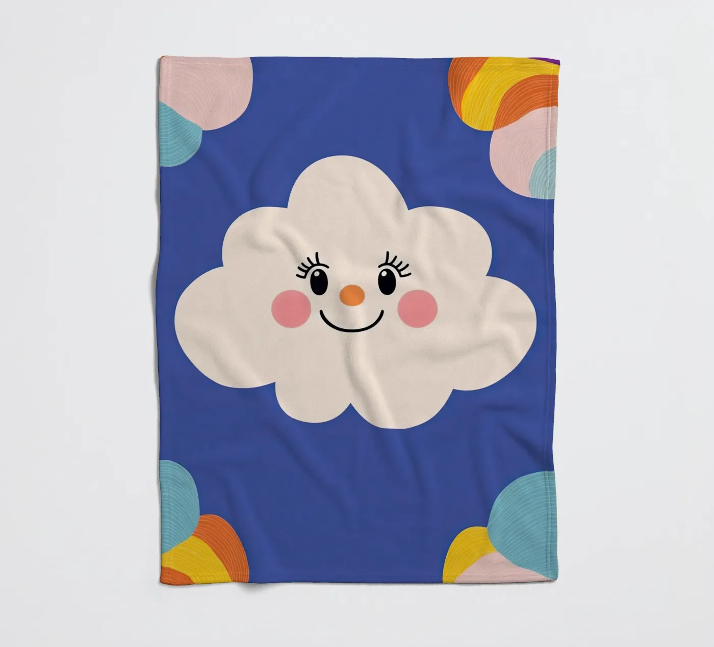 Cloud smiling Fleecedecke von Little Art Lab