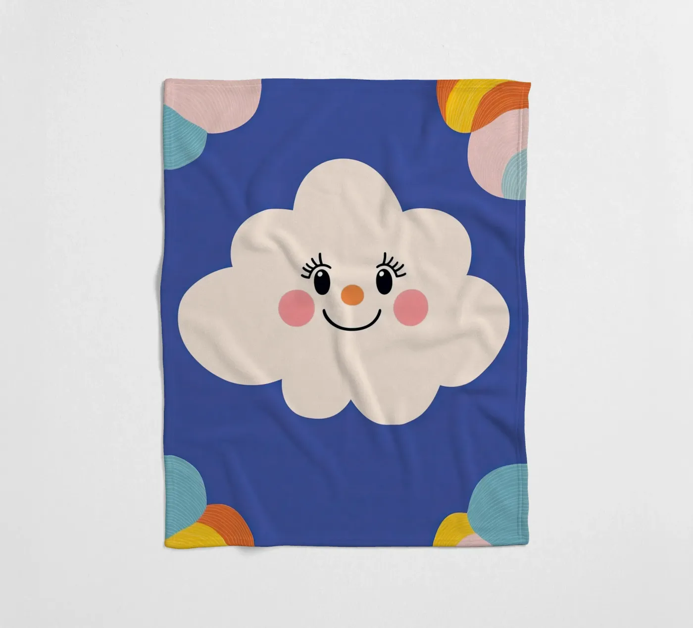 Cloud smiling Fleecedecke von Little Art Lab