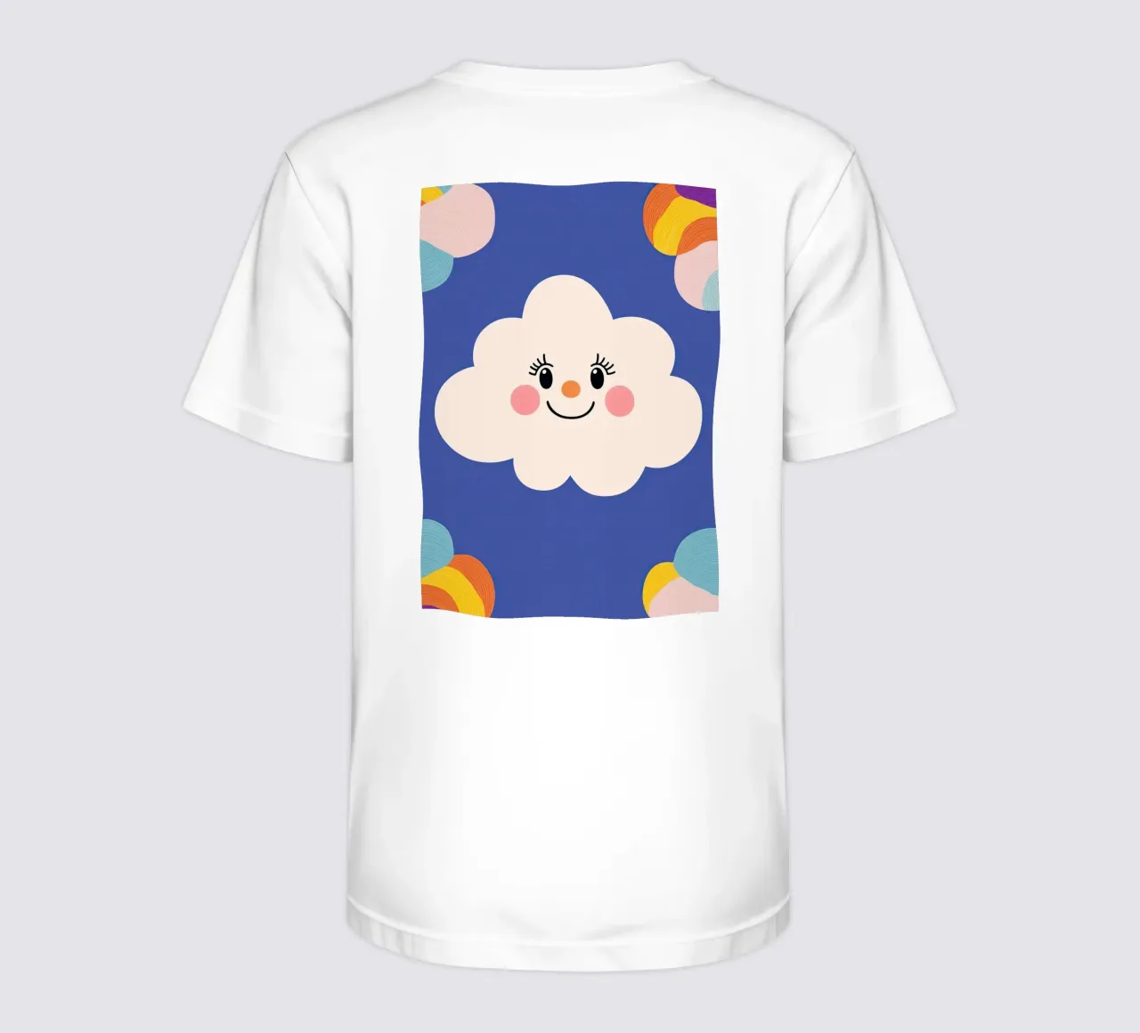 Nuvola sorridente t-shirt bambini da Little Art Lab