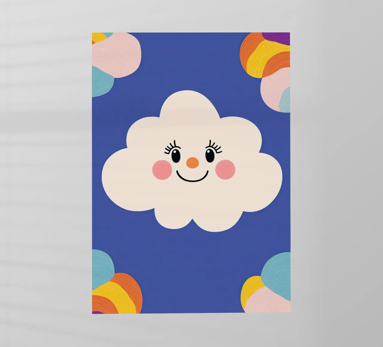 Cloud smiling pellicola backlit da Little Art Lab