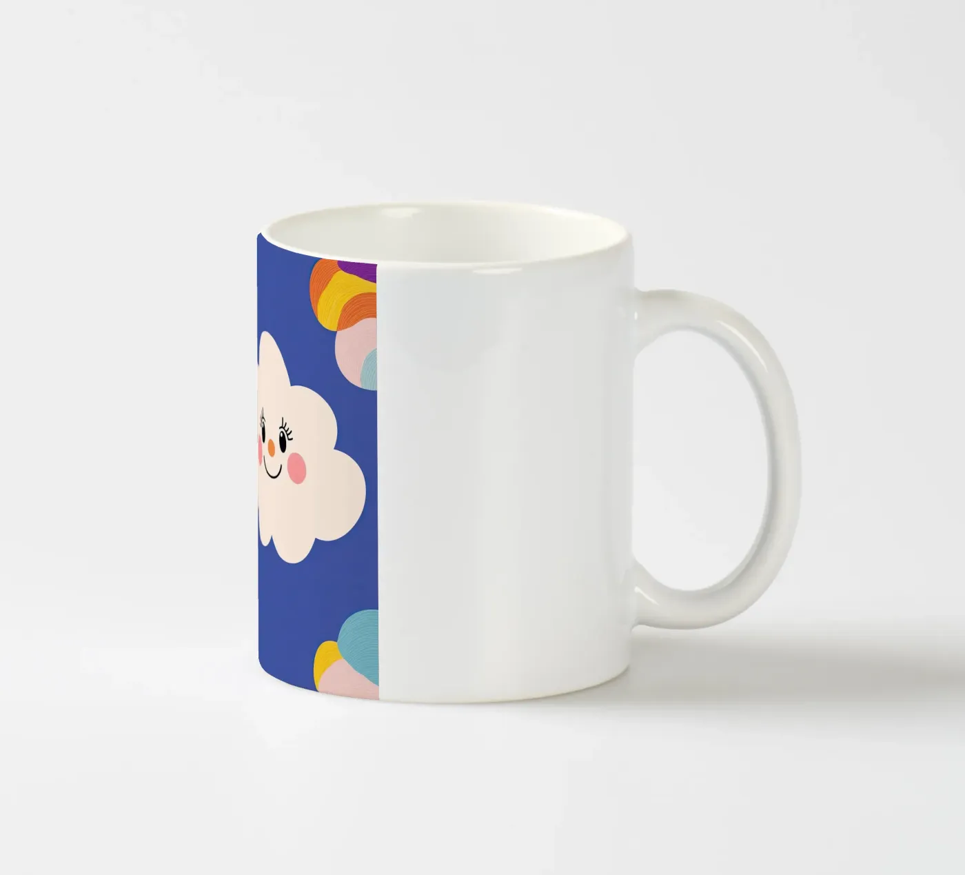 Wolke lächelt Keramik Tasse von Little Art Lab