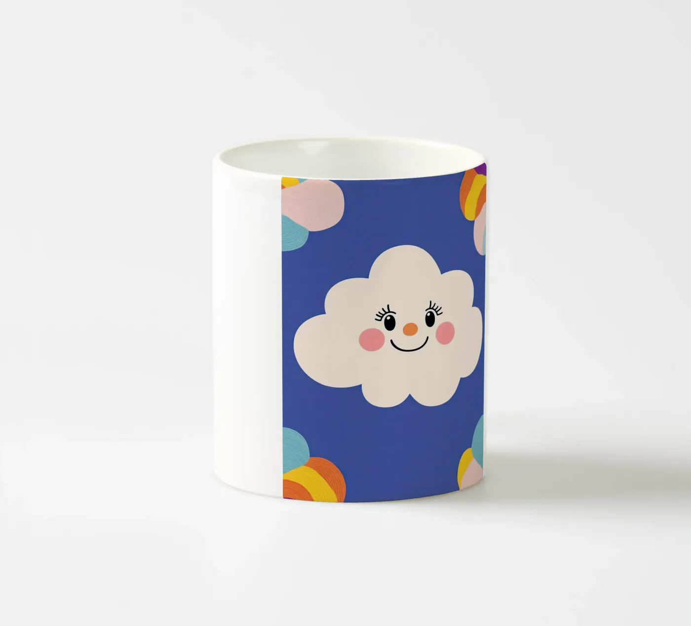 Wolke lächelt Keramik Tasse von Little Art Lab