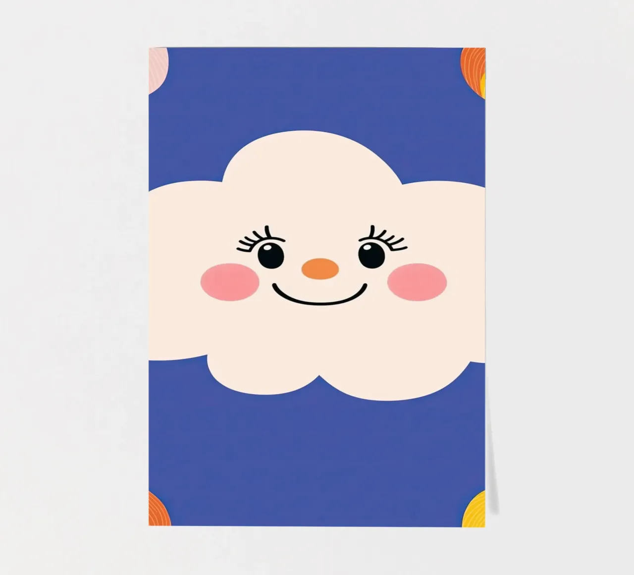 Cloud smiling sticker sheet by Little Art Lab