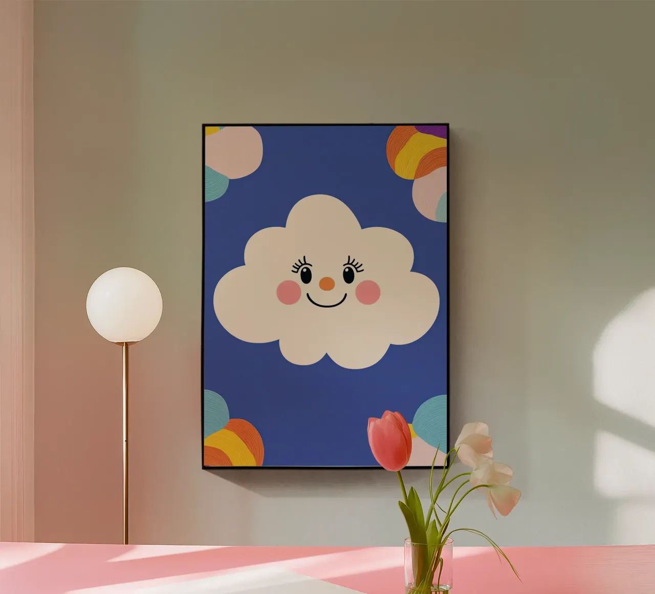 Cloud smiling plexiglas de Little Art Lab
