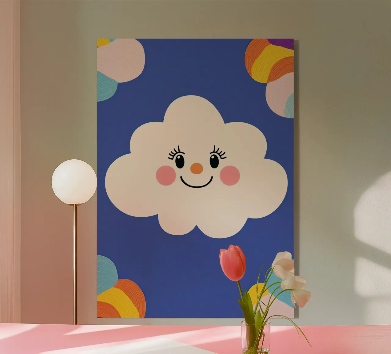 Cloud smiling plexiglas de Little Art Lab