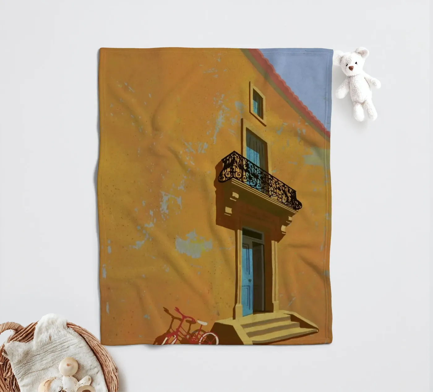 Balcony fleecedeken van Andy Bridge