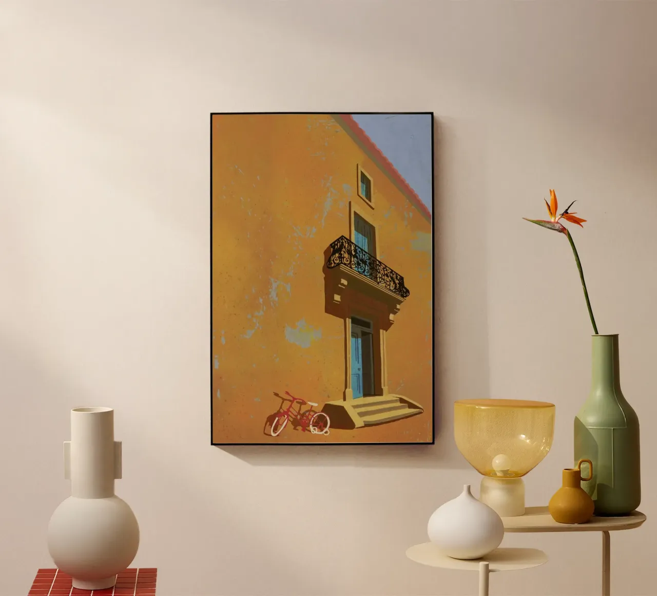 Balcony acryl van Andy Bridge