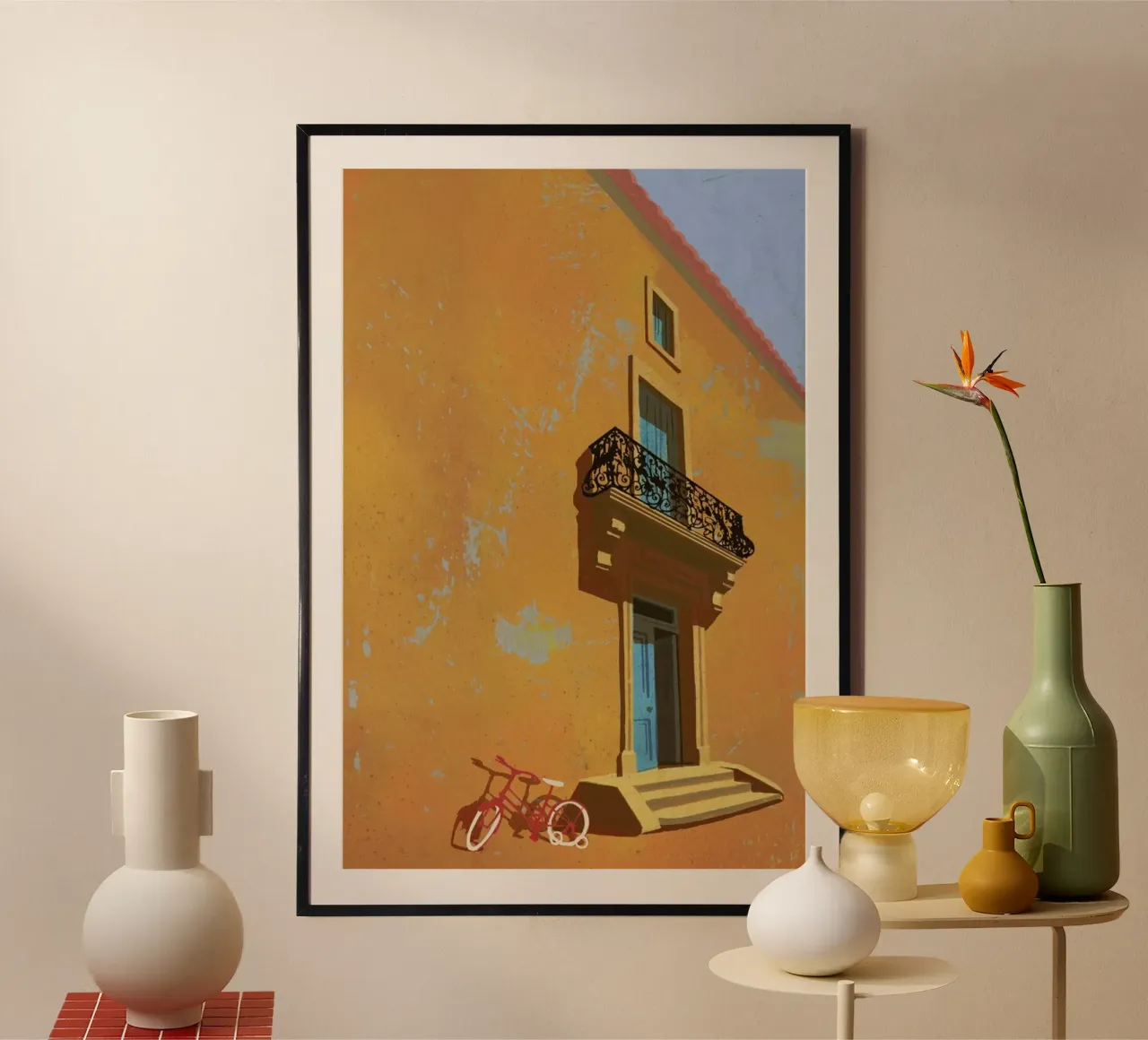 Balcony poster by Andy Bridge