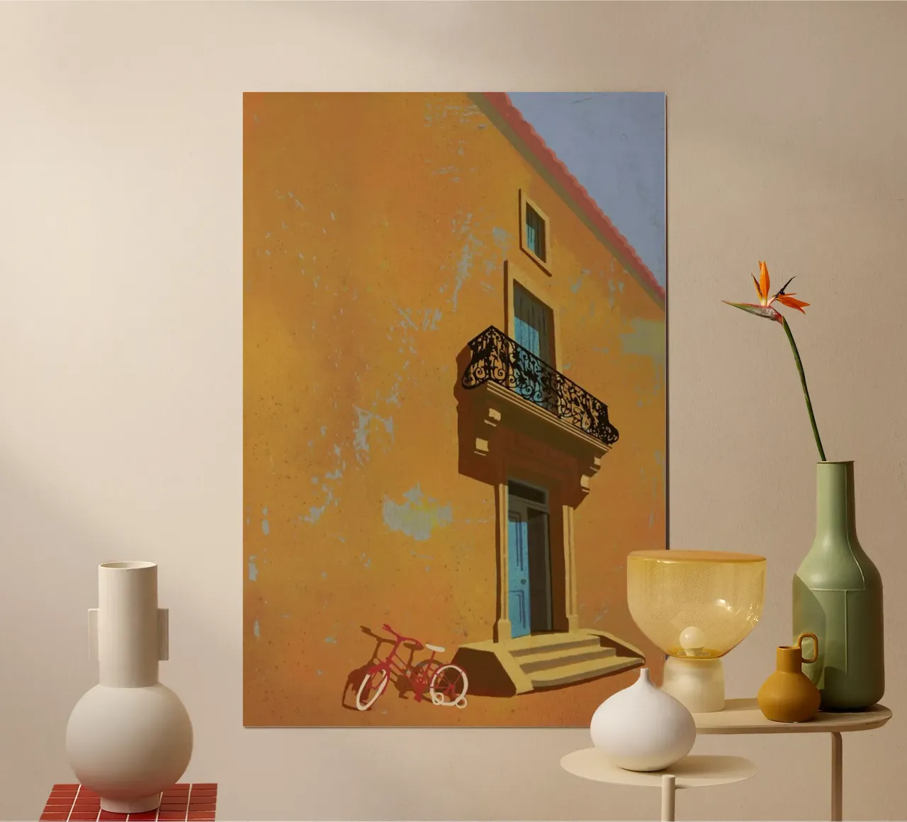 Balcony poster by Andy Bridge