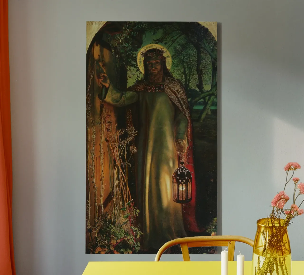 William Holman Hunt - The Light of the World canvas with Floater frame by William Store