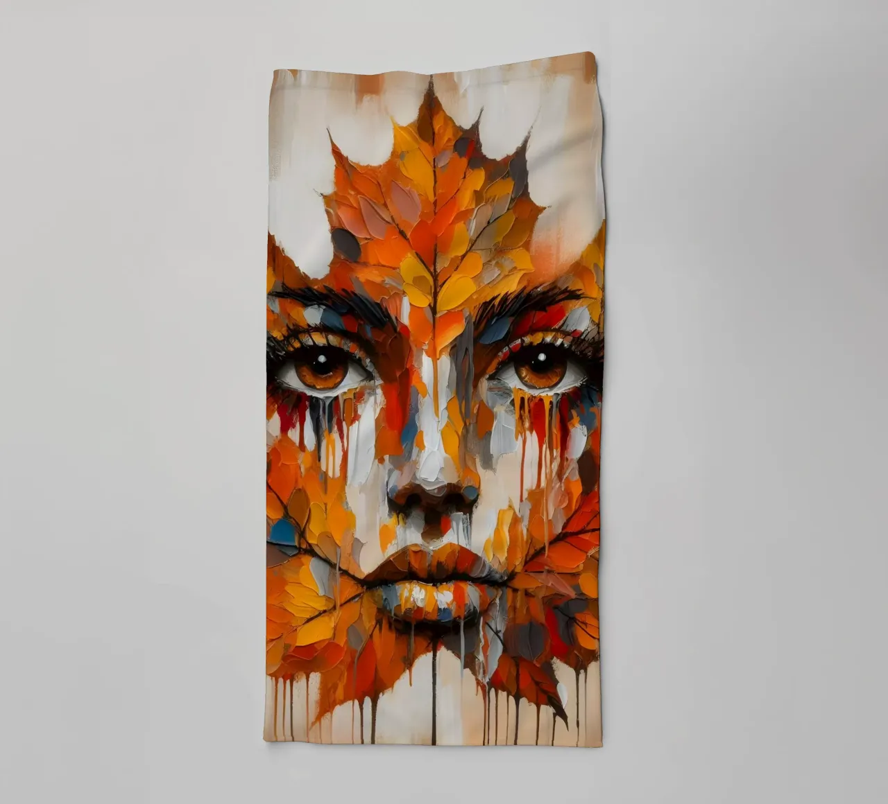 DONNA CALMA RITRATTO DI FLORA asciugamano da bagno da ARTOMATIC
