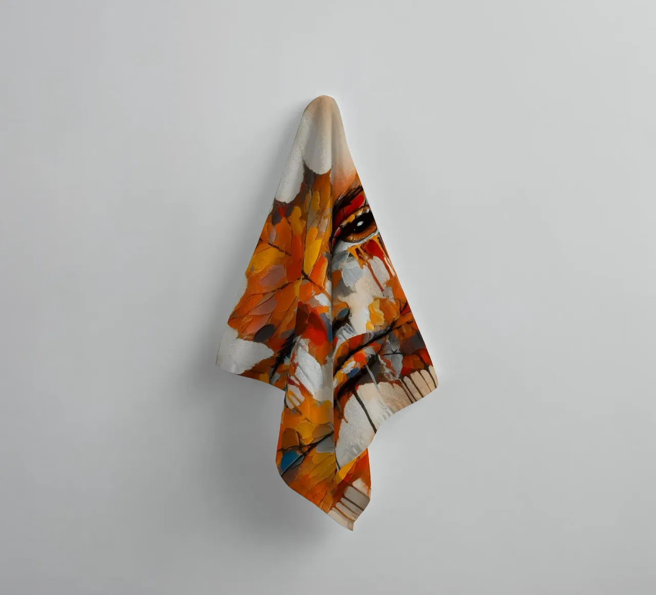 DONNA CALMA RITRATTO DI FLORA asciugamano da bagno da ARTOMATIC