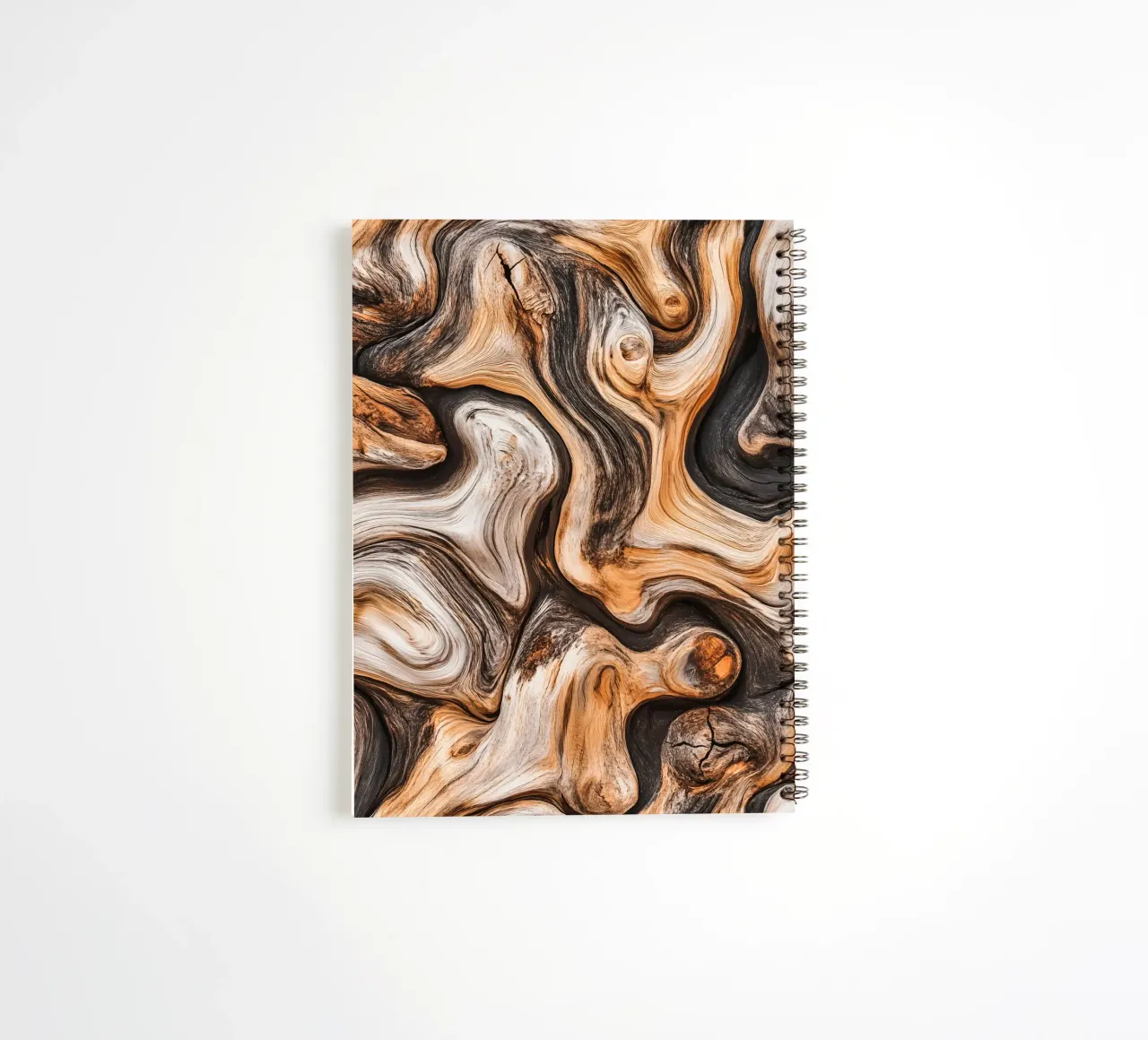 Olive wood design | Eye-catcher with depth and character spiral notebook by Autofocus