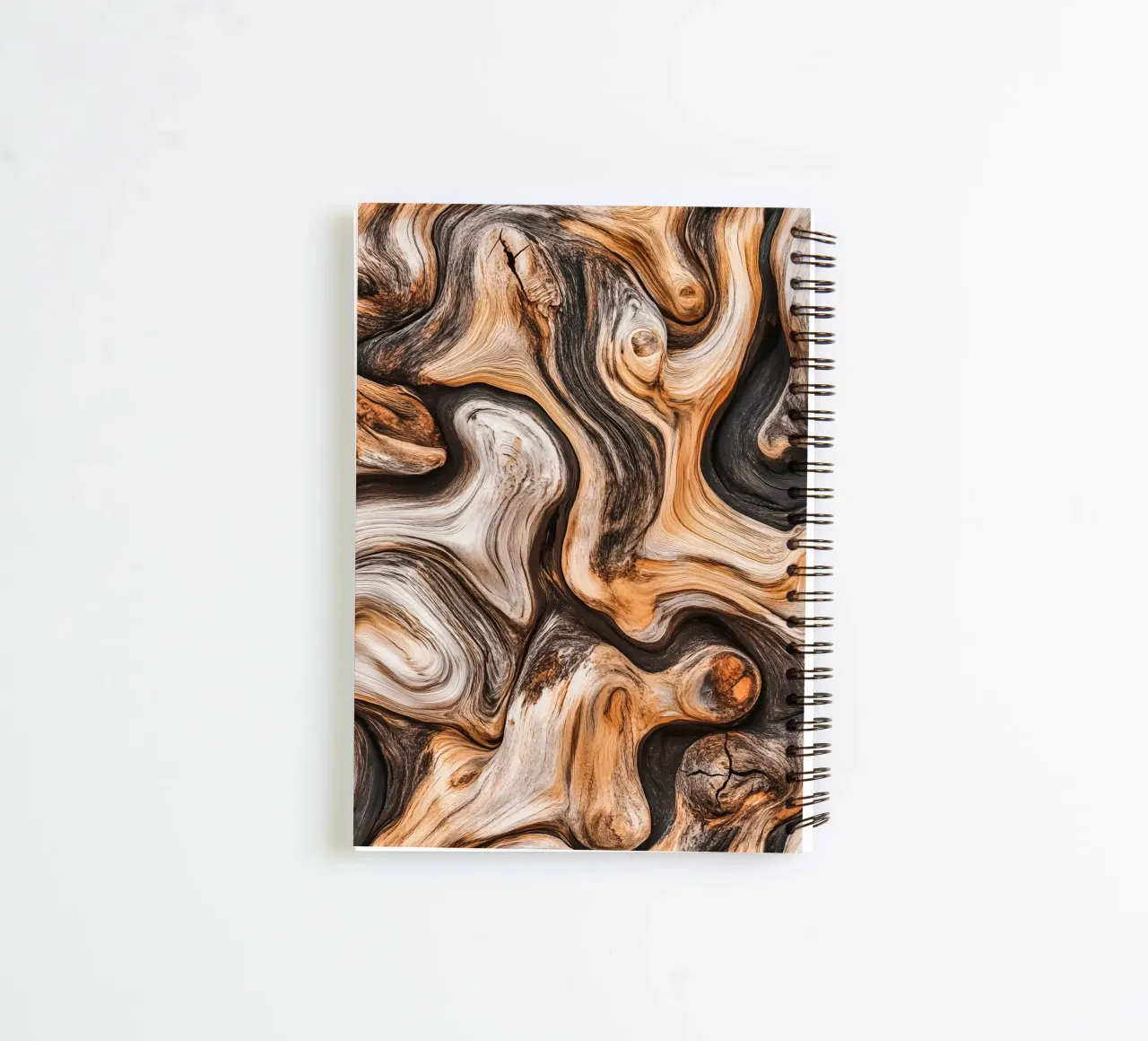 Olive wood design | Eye-catcher with depth and character spiral notebook by Autofocus