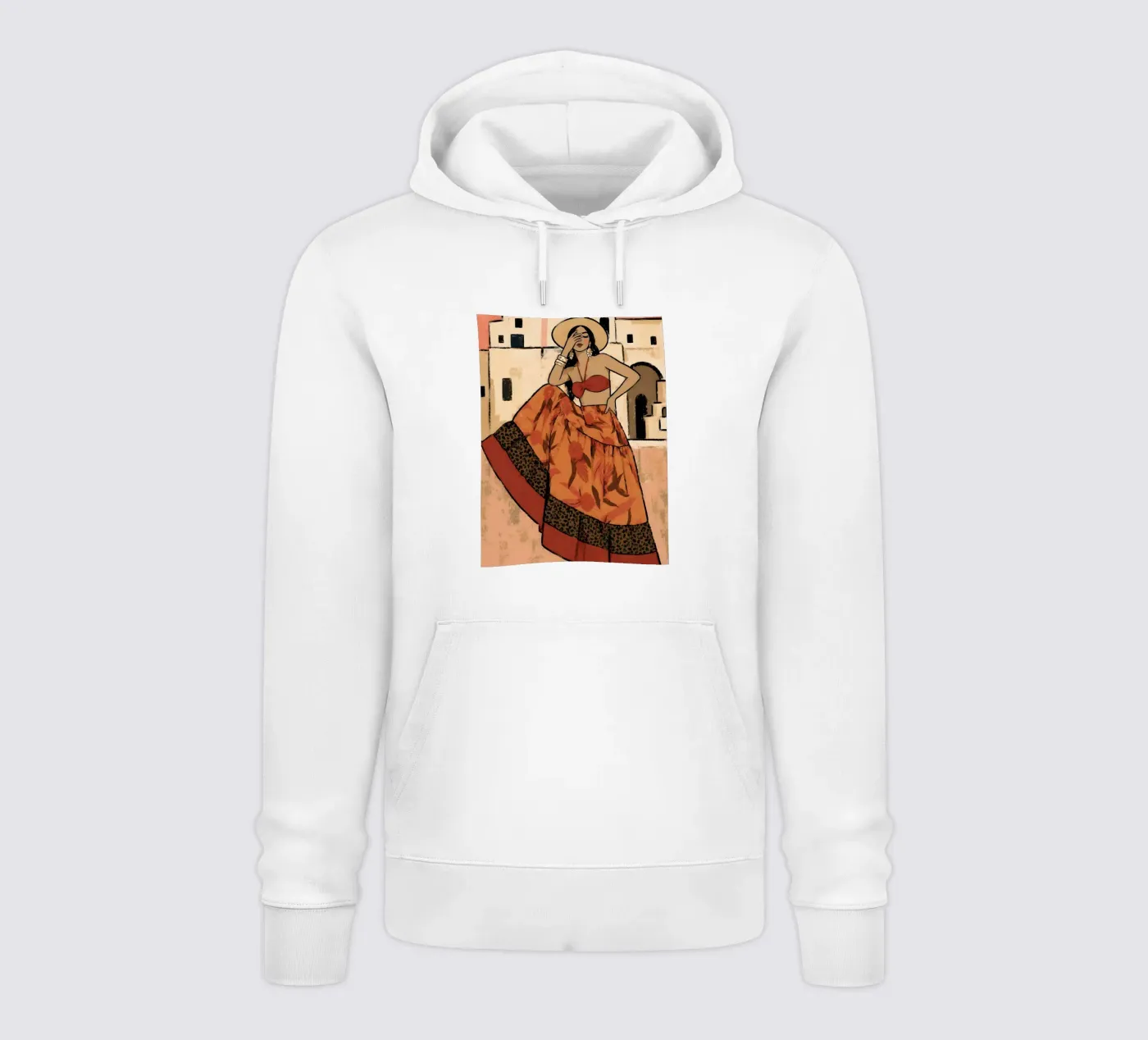VROUW OP ZOMERVAKANTIE hoodie van ARTOMATIC