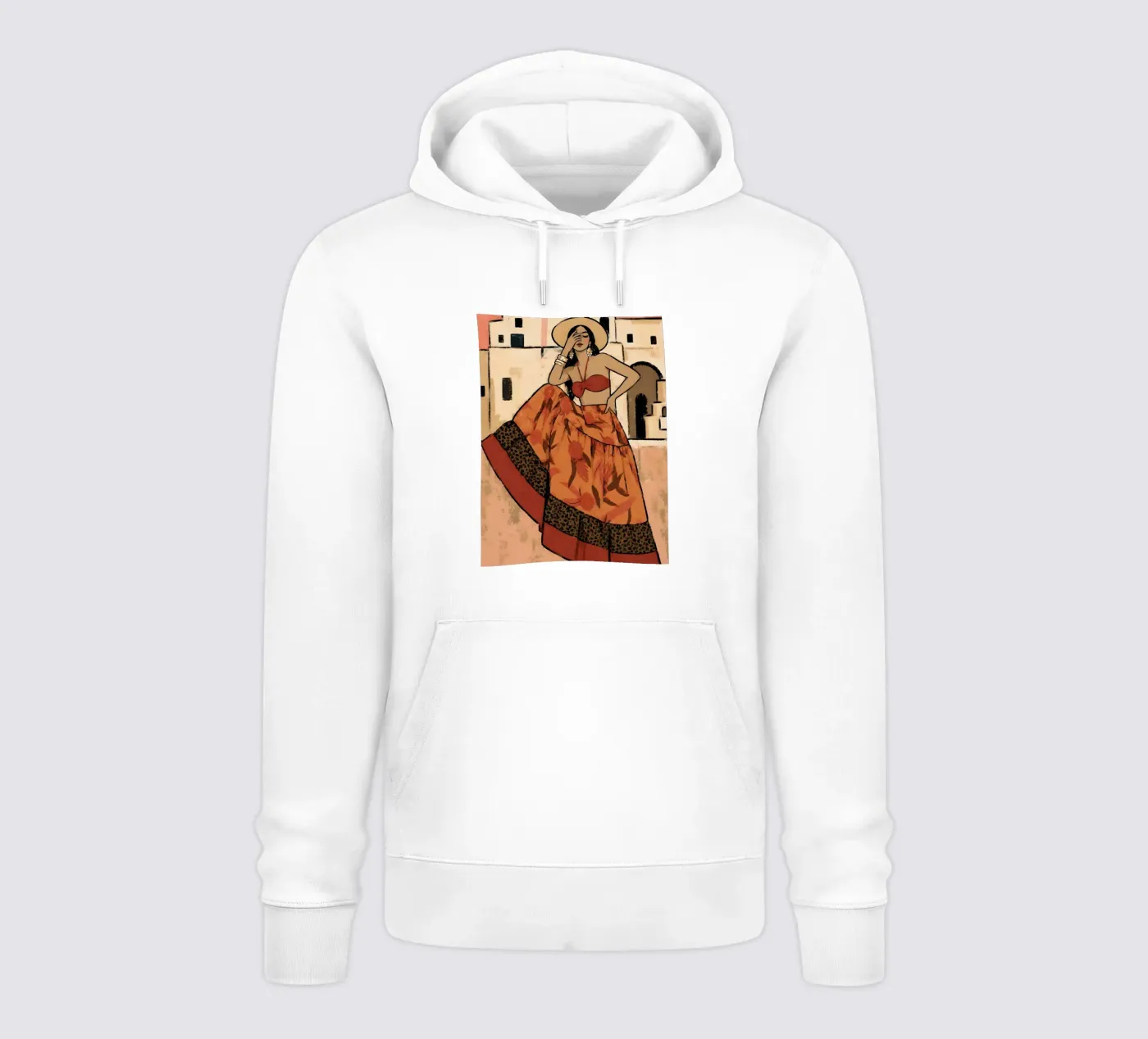 VROUW OP ZOMERVAKANTIE hoodie van ARTOMATIC