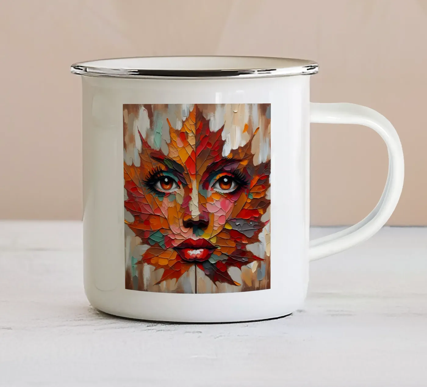 RUSTIC enamel mug by ARTOMATIC