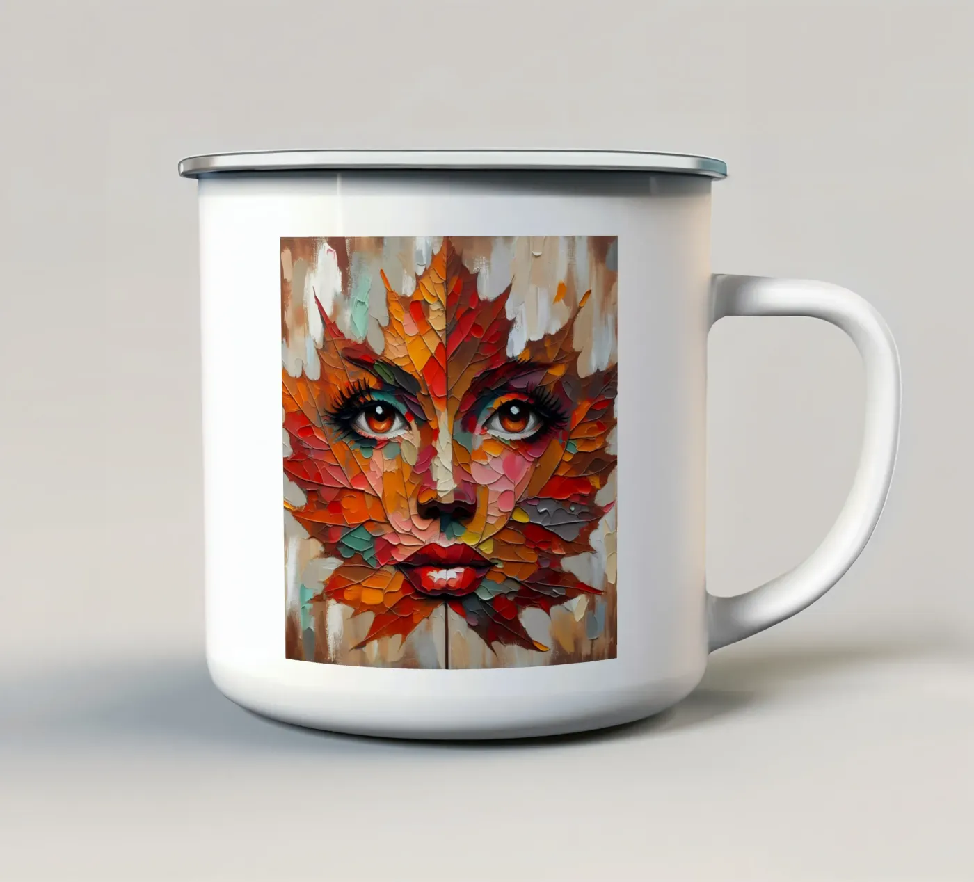RUSTIC enamel mug by ARTOMATIC