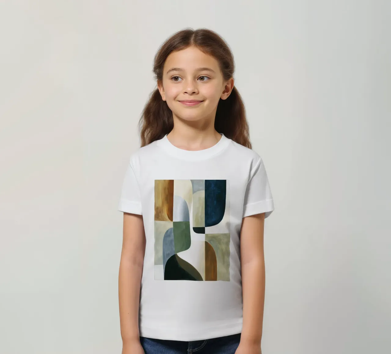 Composizione astratta t-shirt bambini da Rustic Grace Studio 02