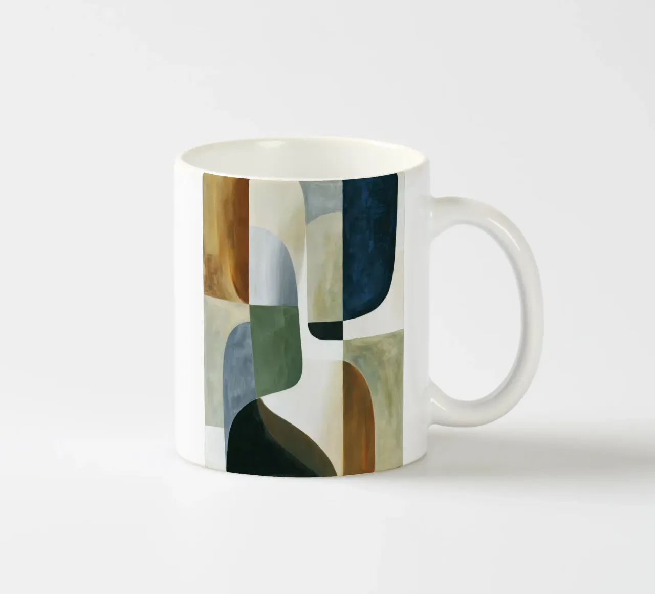 Abstract Composition ceramic mug by Rustic Grace Studio 02