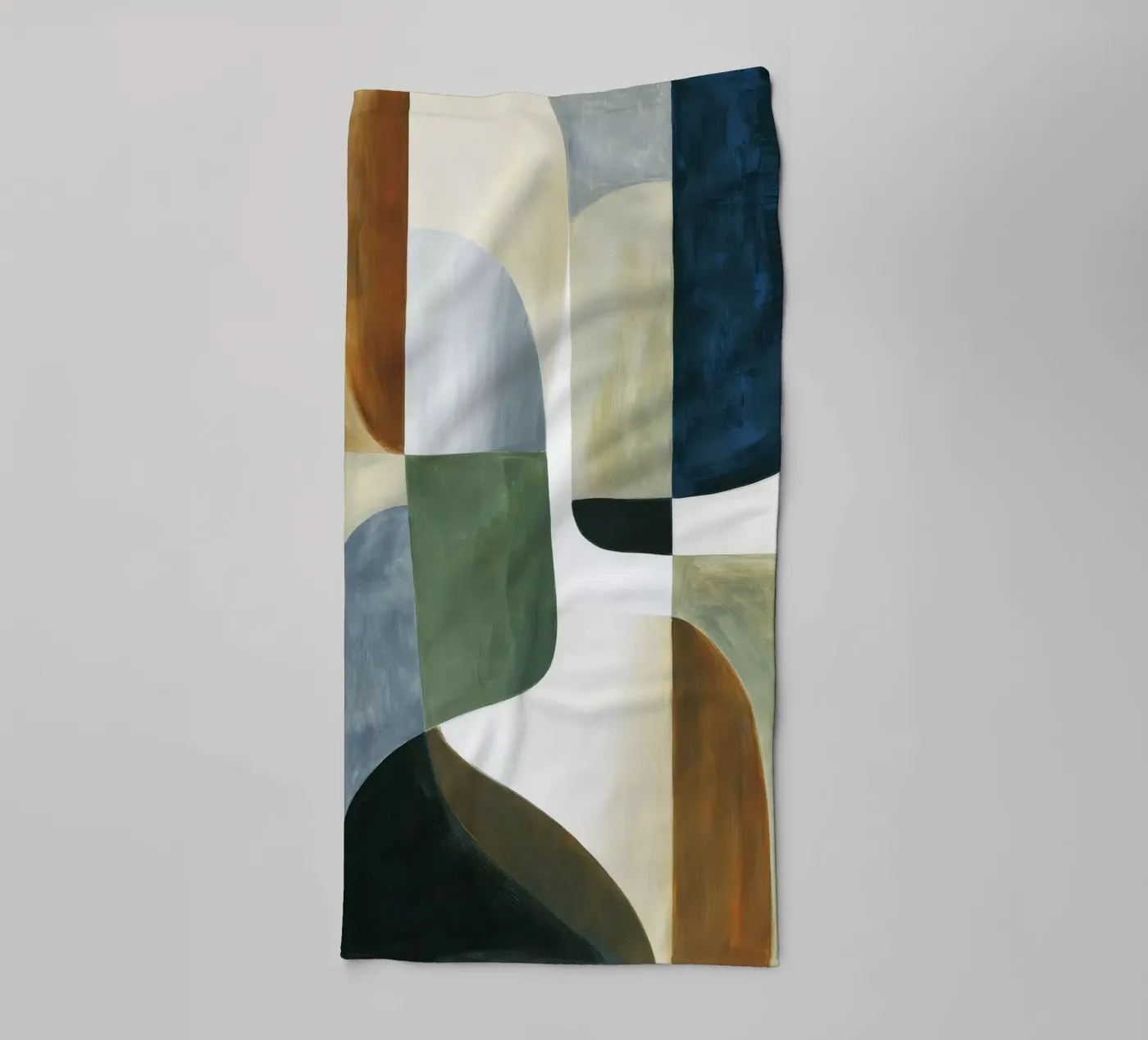 Abstracte compositie badhanddoek van Rustic Grace Studio 02