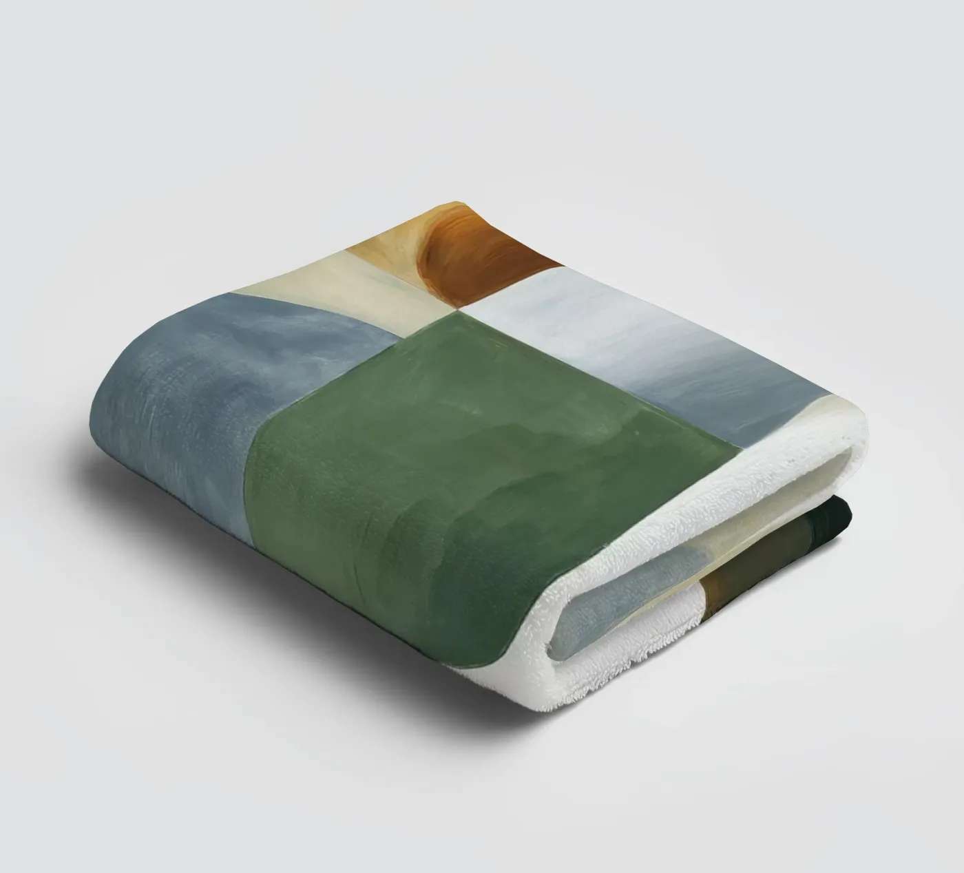 Abstracte compositie badhanddoek van Rustic Grace Studio 02