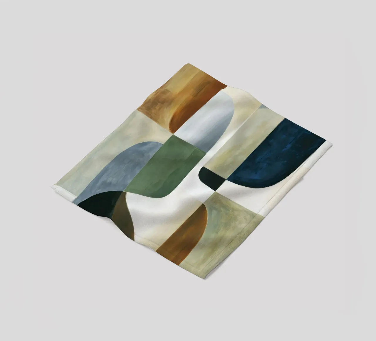 Abstrakte Komposition Fleecedecke von Rustic Grace Studio 02