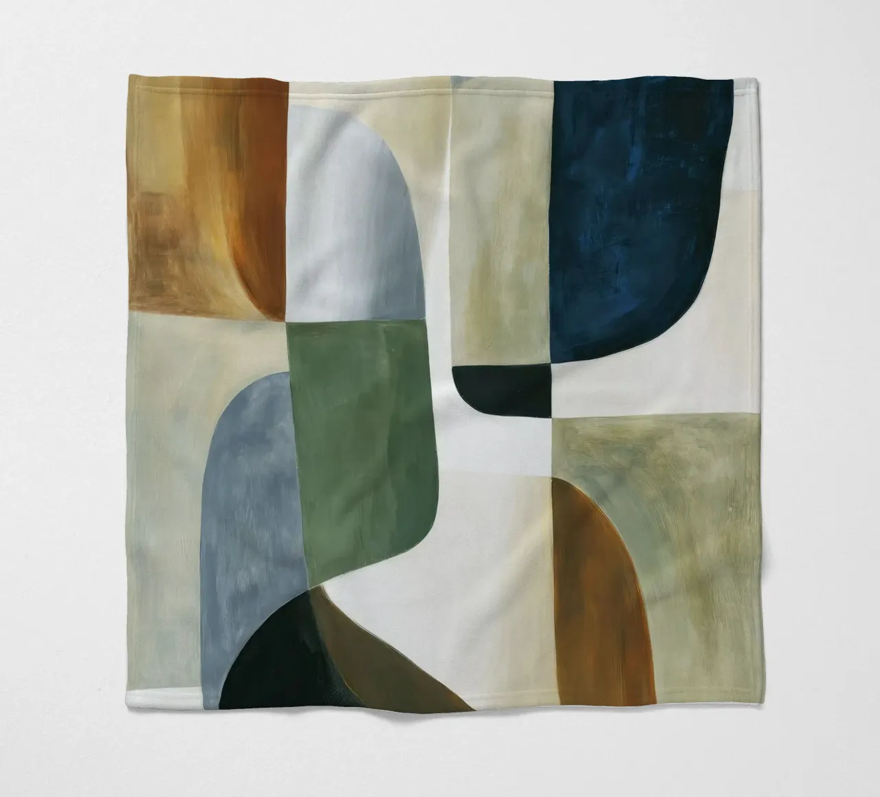 Abstrakte Komposition Fleecedecke von Rustic Grace Studio 02