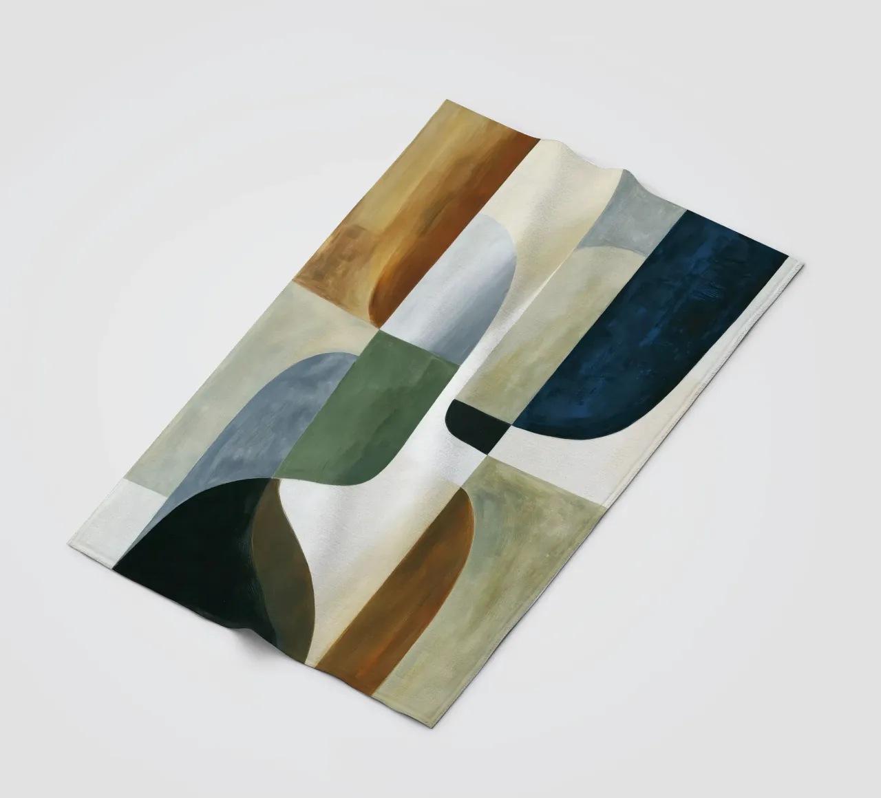 Abstrakte Komposition Fleecedecke von Rustic Grace Studio 02