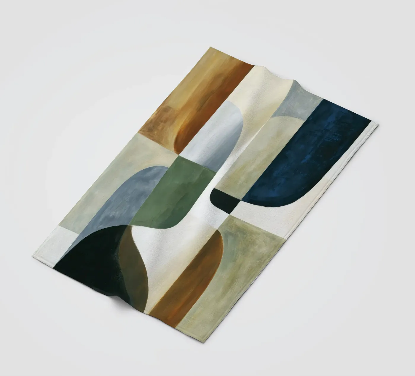 Abstrakte Komposition Fleecedecke von Rustic Grace Studio 02