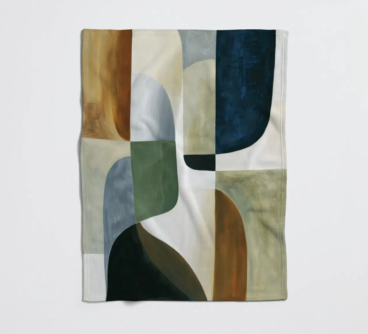 Abstrakte Komposition Fleecedecke von Rustic Grace Studio 02