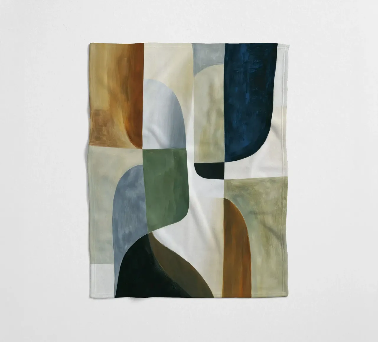 Abstrakte Komposition Fleecedecke von Rustic Grace Studio 02