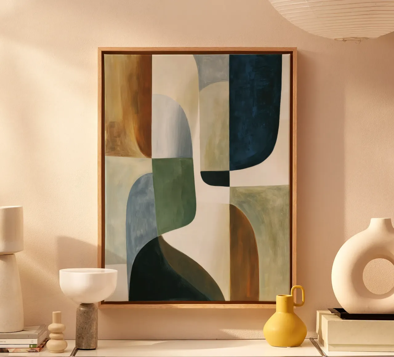 Composizione astratta tela da Rustic Grace Studio 02